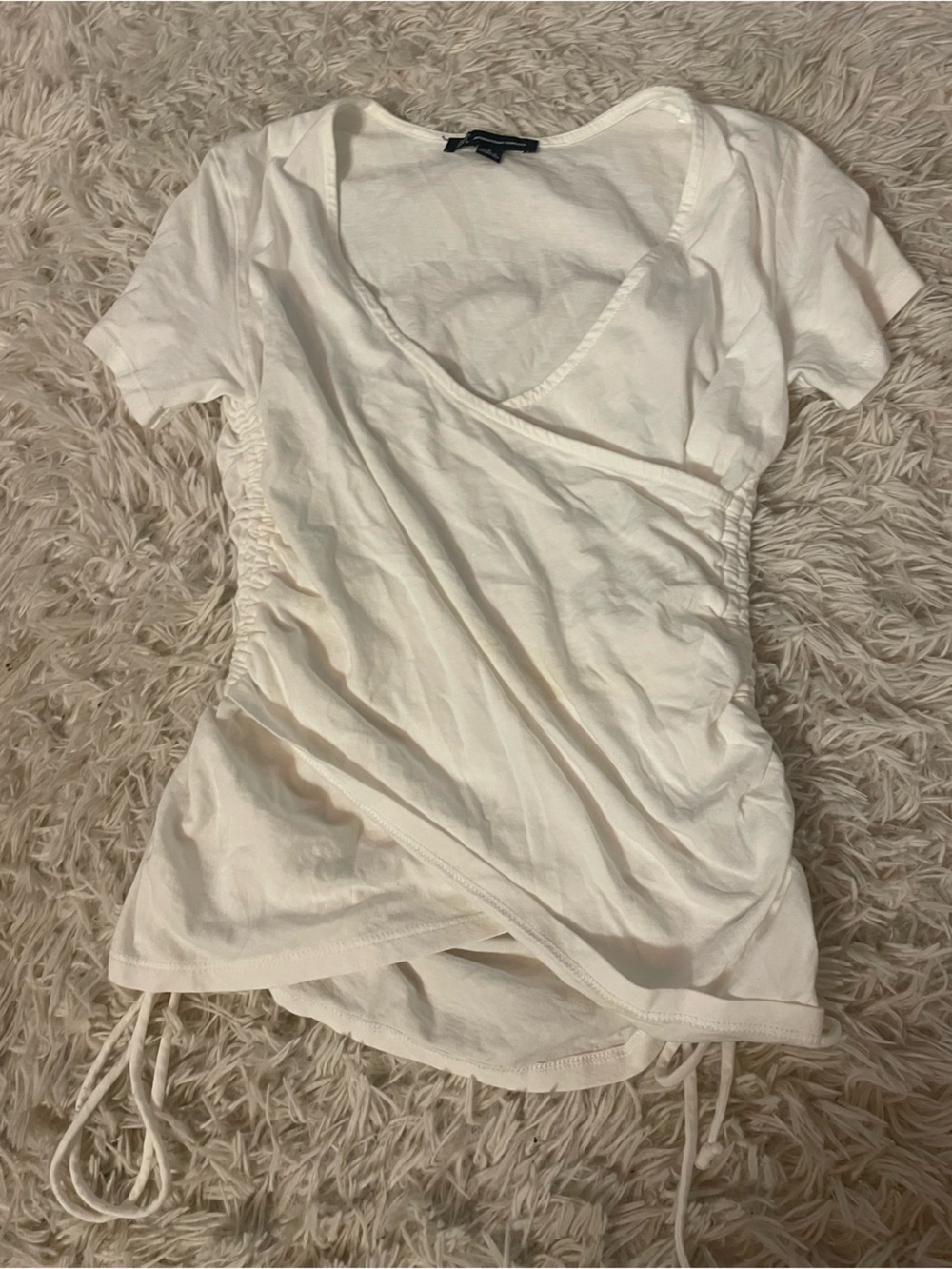 INC International Concepts White Scoop Neck Tank